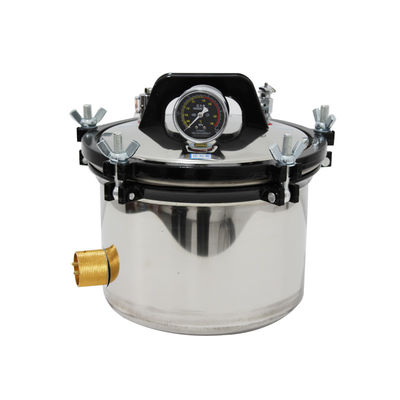 le stérilisateur vertical de l'autoclave 8L anti échaudent le dispositif de couverture