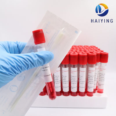 la collection de la prise de sang 10ml met l'essai en bouteille de grippe de virus